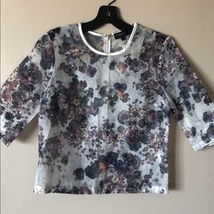 Sheer Floral Top